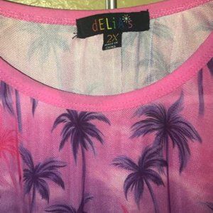dELiA*s by Dolls Kill Say Aloha for Now Mesh Top